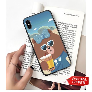 Ốp lưng iphone 11 pro max/ 11 pro/ 11/ xs max/ xr/ xs/ 7 plus/ 7/ 6 plus/ 5/ 5/ 4 bst trà sữa và gấu - viền tpu dẻo