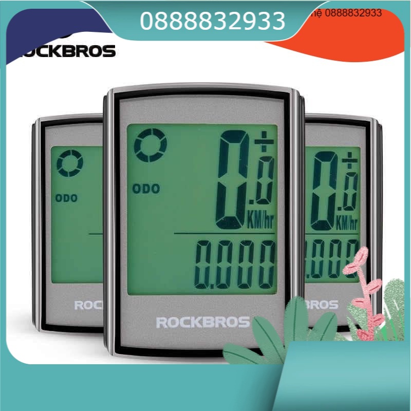 (Chính hãng ) Đồng hồ tốc độ  xe đạp không dây Rockbros