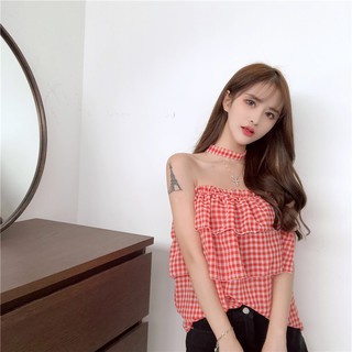 áo trễ vai chocker mặc 2 kiểu