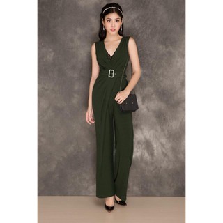Jump cổ V phối ren kèm belt