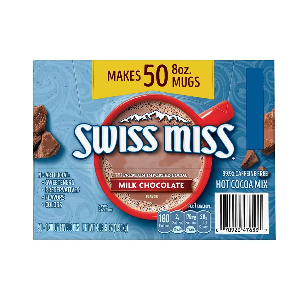 Bột Cacao Sữa Swiss Miss Hộp 50 Gói 1.95kg
