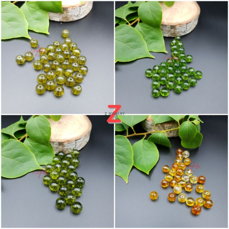 1 hạt đá nhiều màu 8ly, 10ly