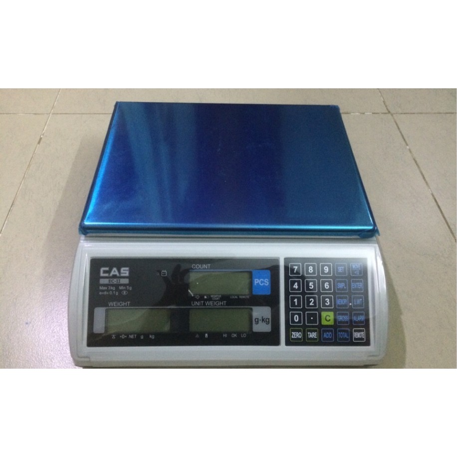 CÂN ĐẾM ĐIỆN TỬ CAS ECII (3kg/0.1g, 6kg/0.2g, 15kg/0.5g, 30kg/1g) | Shopee  Việt Nam