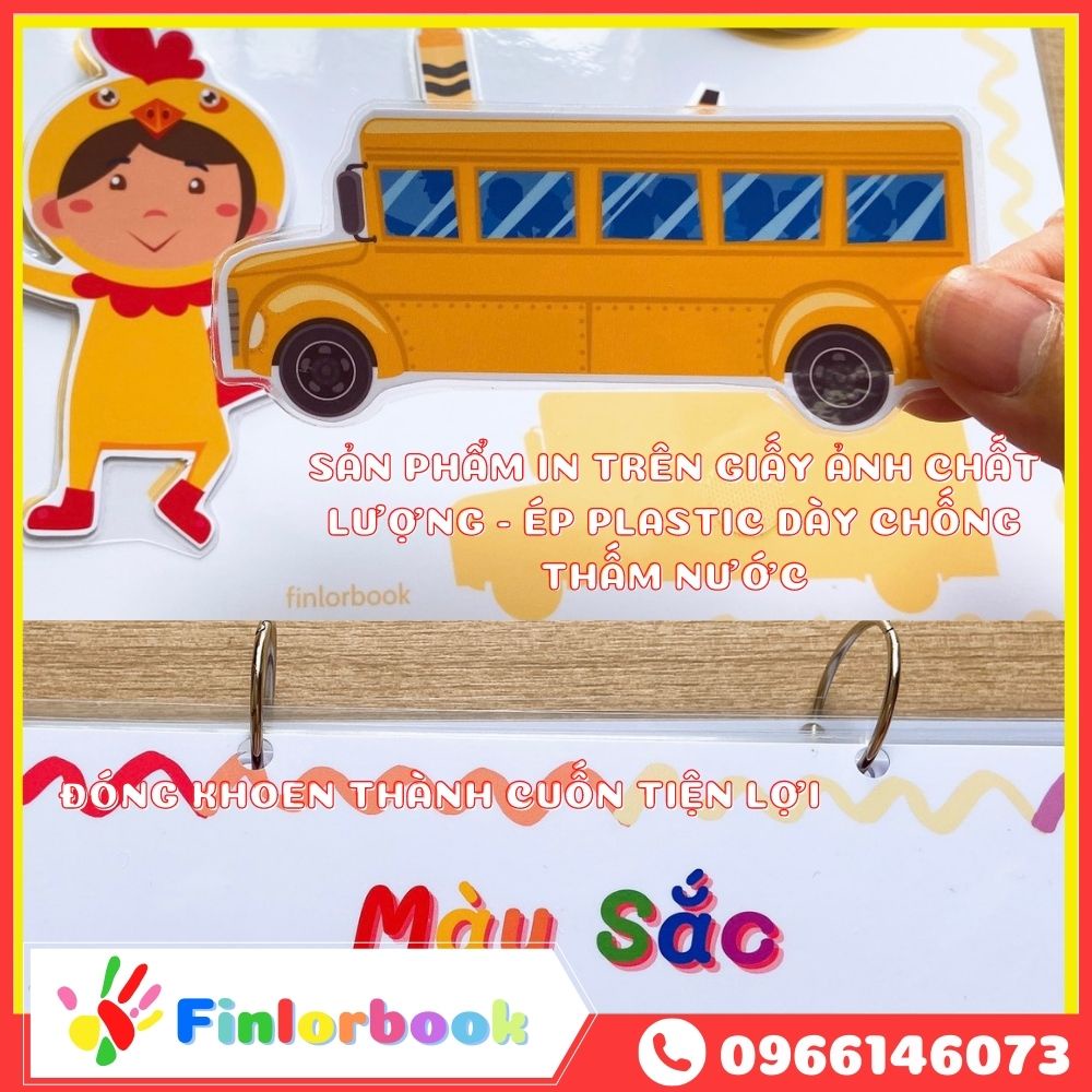 Học liệu màu sắc bóc dán cho bé - học liệu matching colors