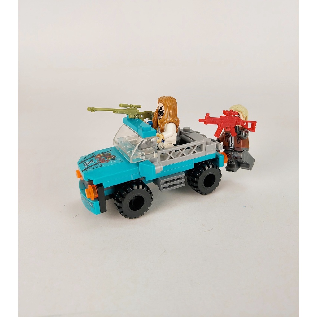 Non LEGO Nhân Vật Pubg kèm xe, phụ kiện