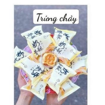 Bánh trứng chảy ngàn lớp nhân trứng muối tan chảy/ Bánh trứng chảy egg yolk