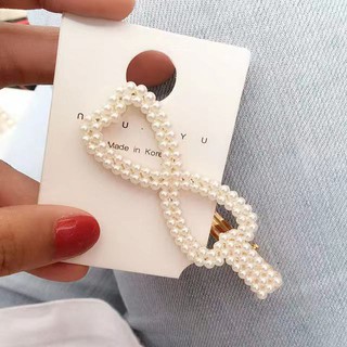 Kẹp Tóc Đính Ngọc Trai Kiểu Hàn