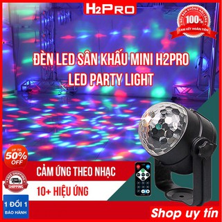 Đèn led sân khấu mini H2Pro Led Party Light cảm ứng âm thanh, đèn led sân khấu 9W giá rẻ