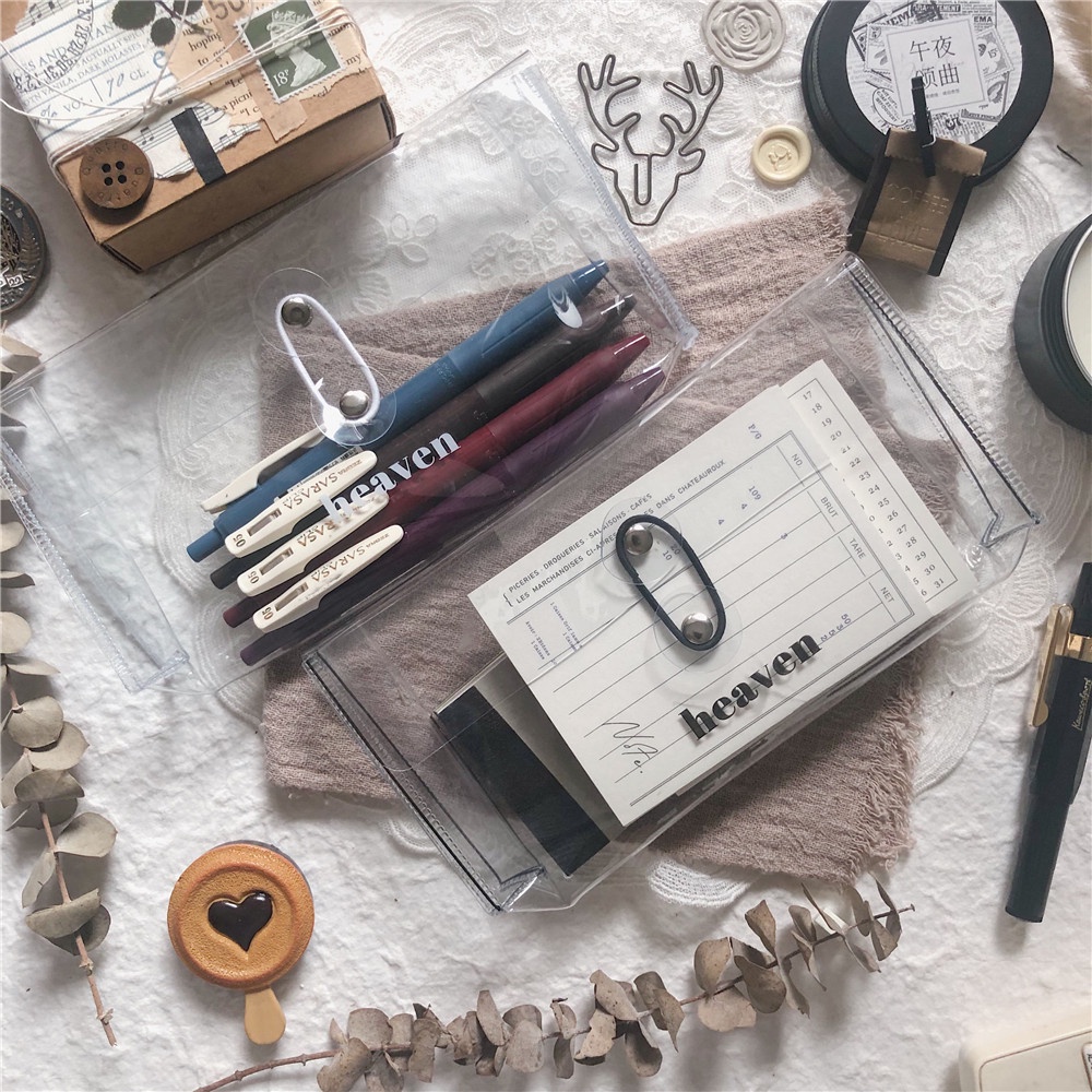 Túi Đựng Bút Bằng PVC Trong Suốt Đa Năng Tiện Dụng