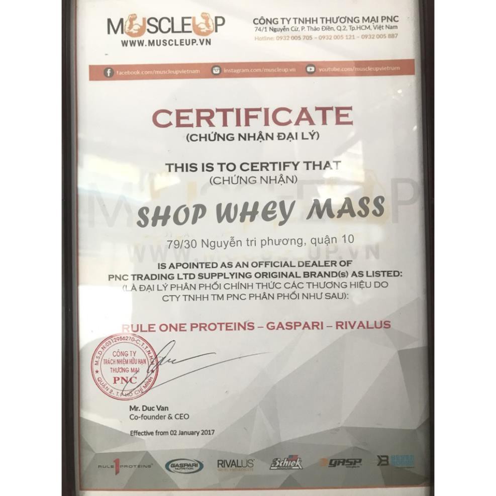 Sữa Tăng cân Nhanh Rule1 Mass Rule1 12 Lbs ( 5.4 kg)