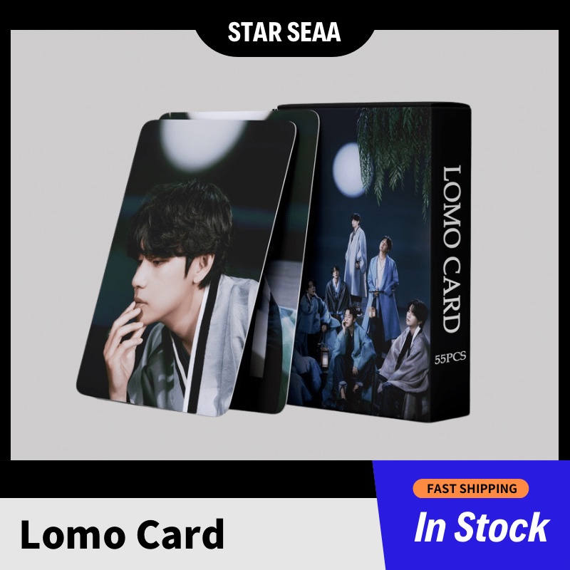 【BTS】55pcs BTS DALMAJUNG 2022 Lomo Card Ảnh Lomo Card JIMIN JUNGKOOK V JIN RM SUGA JHOPE