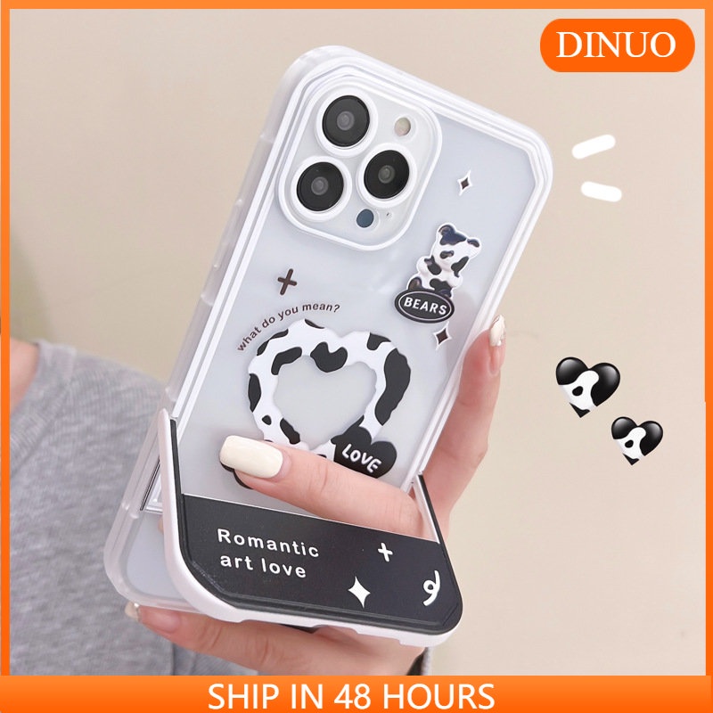Ốp lưng iphoneỐp Điện Thoại  Kèm Giá Đỡ Tàng Hình Họa Tiết Hoạt Hình Dễ Thương Cho iphone 14 / 13Pro 12 / xs / 6 / 7 / 8PLUSDinuo case
