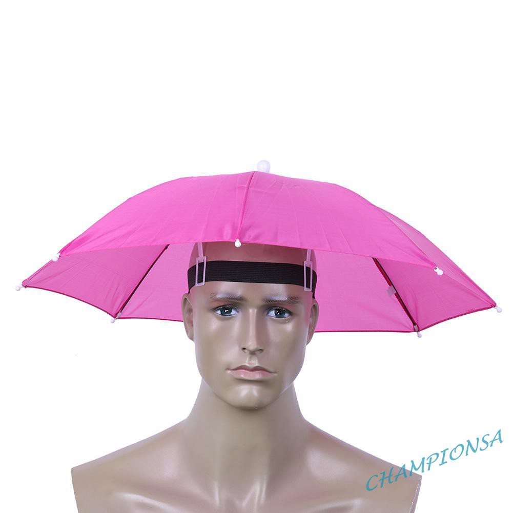 ˆHead Umbrella Anti-Rain Fishing Anti-Sun Umbrella Hat Adults Supplies