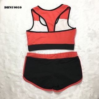 Đồ bơi nữ thể thao Đỏ Đen