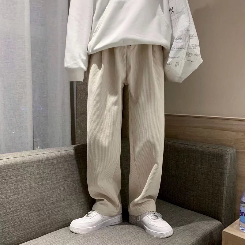 Quần dài nam ống rộng thời trang dành cho Hàn Quốc simple quần ống suông unisex bigsize quần thể thao nam dài nữ