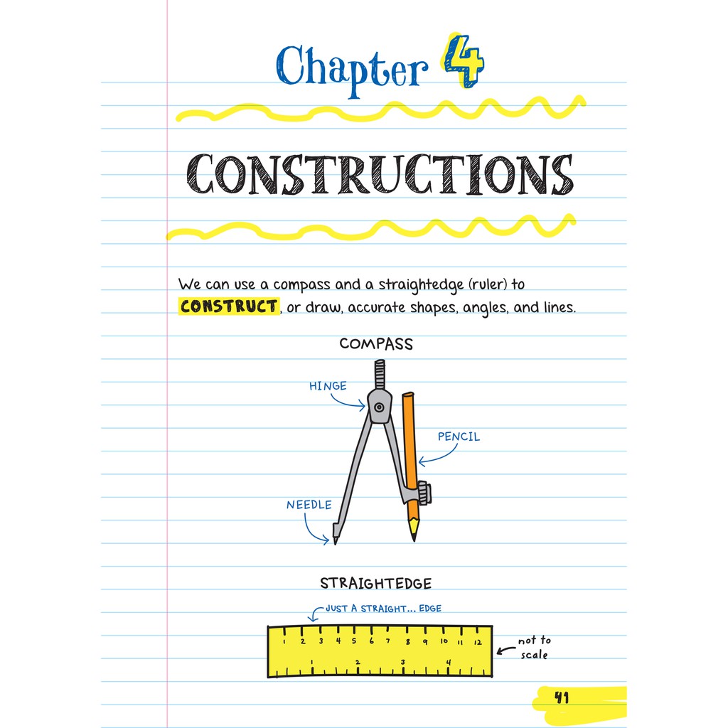 Sách - Everything You Need To Ace Geometry - Sổ Tay Hình Học ( Phiên bản tiếng anh, Lớp 8 - 12 )