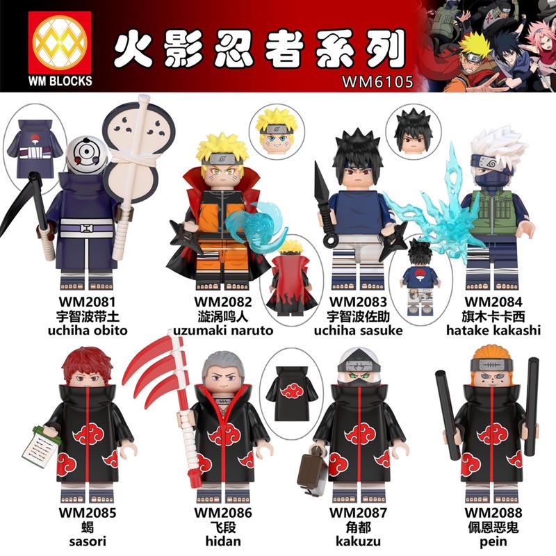 Mô hình Minifigures Lego Các Nhân Vật Truyện Tranh Naruto Tổng Hợp