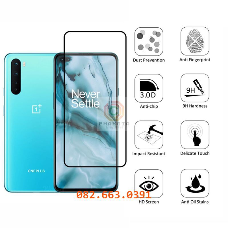 Kính cường lực Oneplus Nord 5G full màn hình siêu bảo vệ