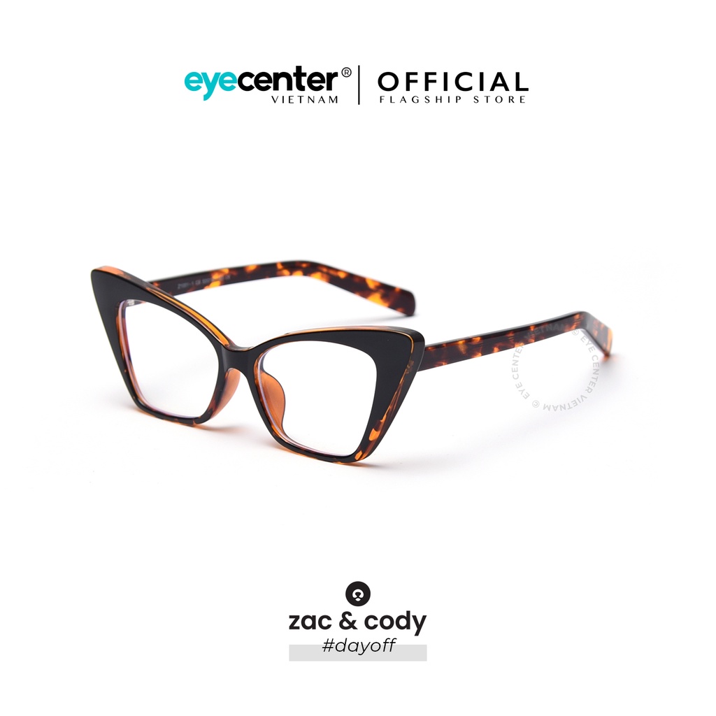 Gọng kính cận nữ chính hãng ZAC & CODY A39-S DAYOFF mắt mèo lõi thép chống gãy nhập khẩu by Eye Center Vietnam