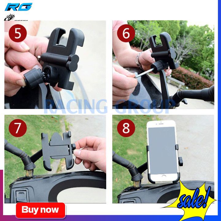 Giá Đỡ Gắn Xe Máy Kim Loại | Kẹp Điện Thoại Xe Máy Kim Loại C2 | BigBuy360 - bigbuy360.vn