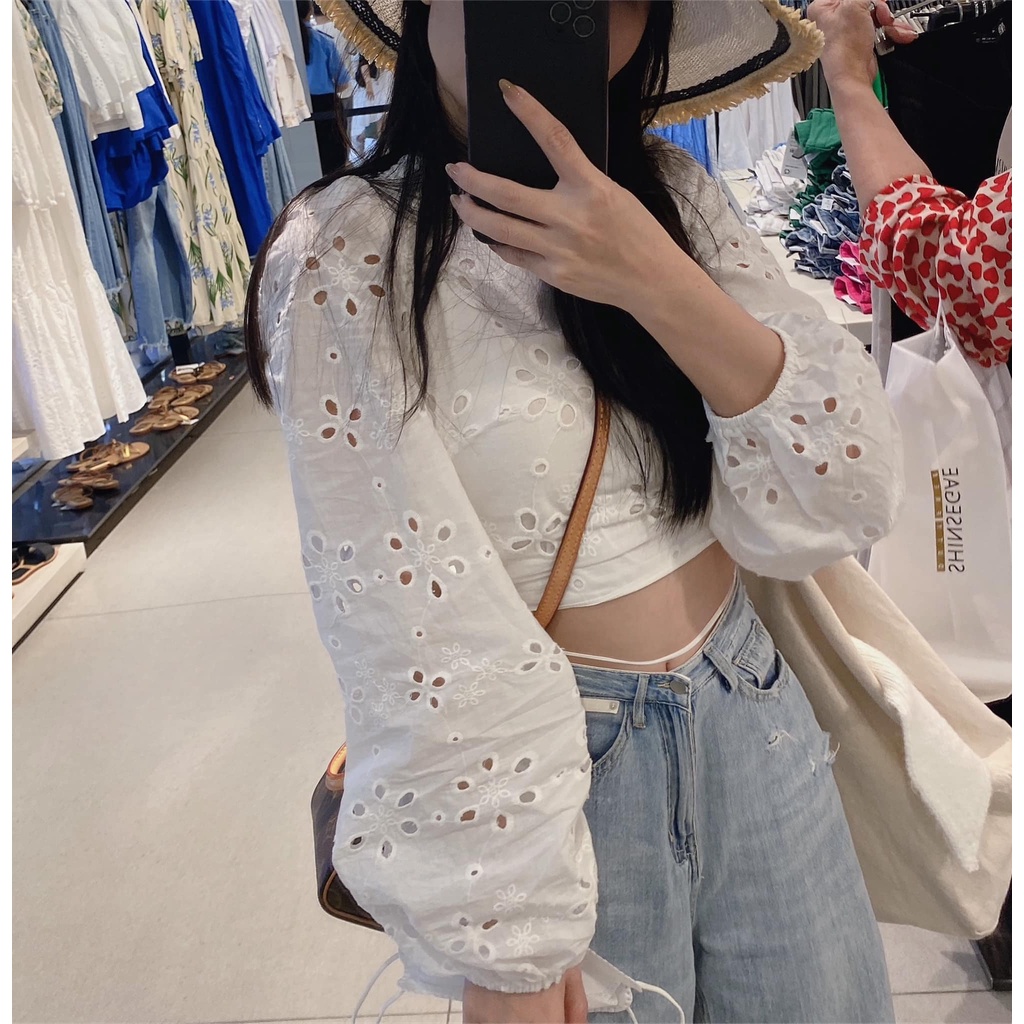 Áo xô tay dài thắt lưng