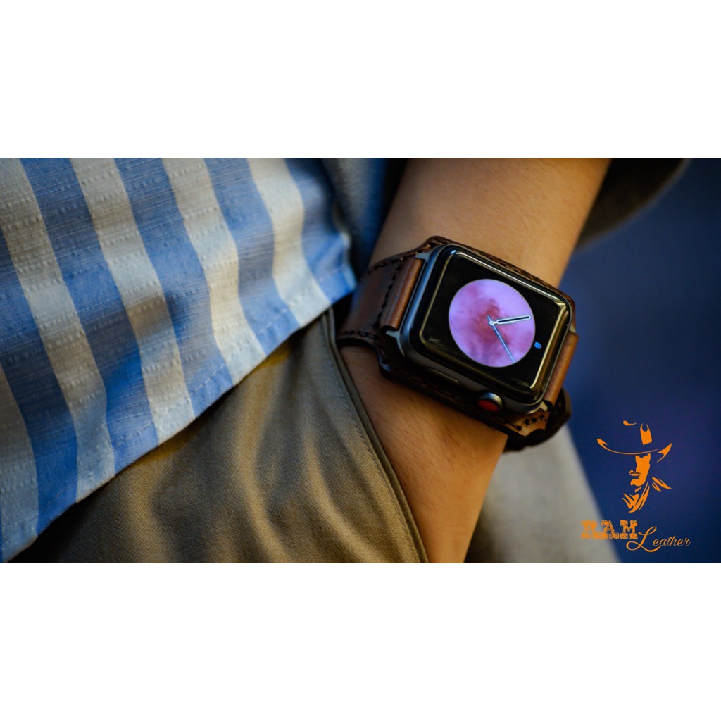 [Mã SKAMLTSM9 giảm 10% đơn 99K] Tổng Hợp Dây Da Bò Thật Rất Đẹp Cho Apple Watch - Bản Cao Cấp - Chính Hãng Ram Leather