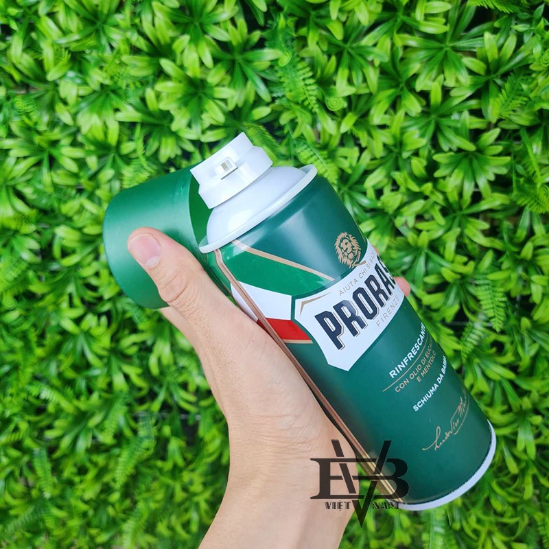 [CHÍNH HÃNG] Bọt Cạo Râu Proraso Shaving Foam Refresh Eucalyptus (Green) - 400ML [BẢN LỚN]