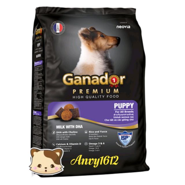 3kg Ganador Puppy DHA - Thức ăn hạt cho chó nhỏ , chó dưới 12 tháng