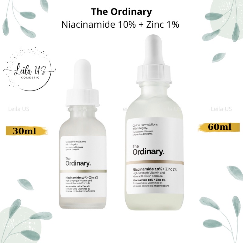 [Bill US] Serum Niacinamide 10% + Zinc 1% của The Ordinary - serum Nia