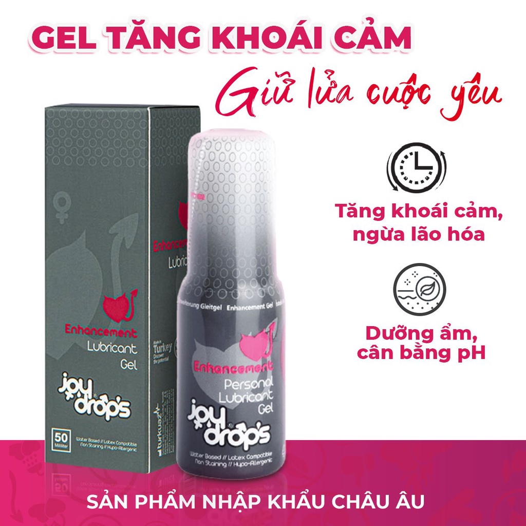 Gel làm tăng khoái cảm JoyDrops Enhancement Lubricant Gel - nhập khẩu chính hãng