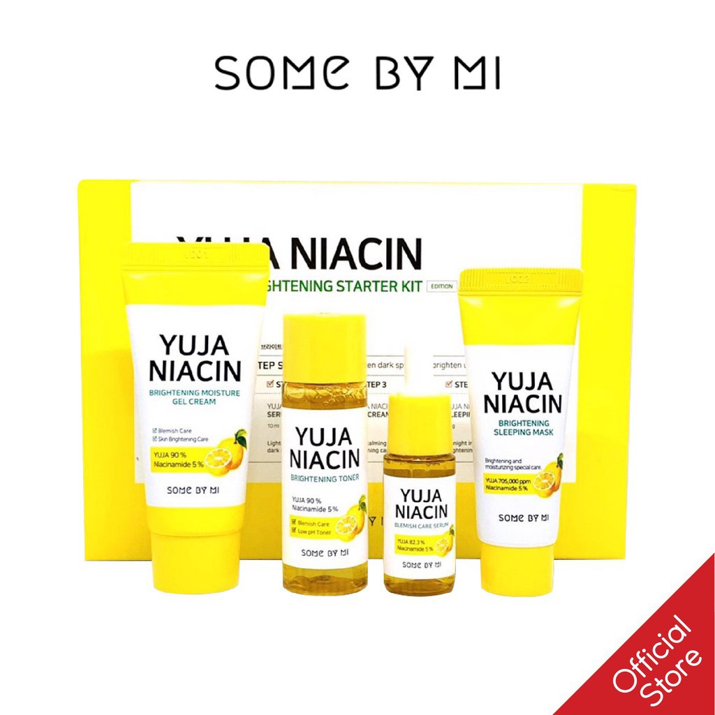 Hàng Công ty Bộ Kit Some By Mi Dưỡng Sáng Da Chiết Xuất Thanh Yên 4 Món Yuja Niacin 30 Days Miracle