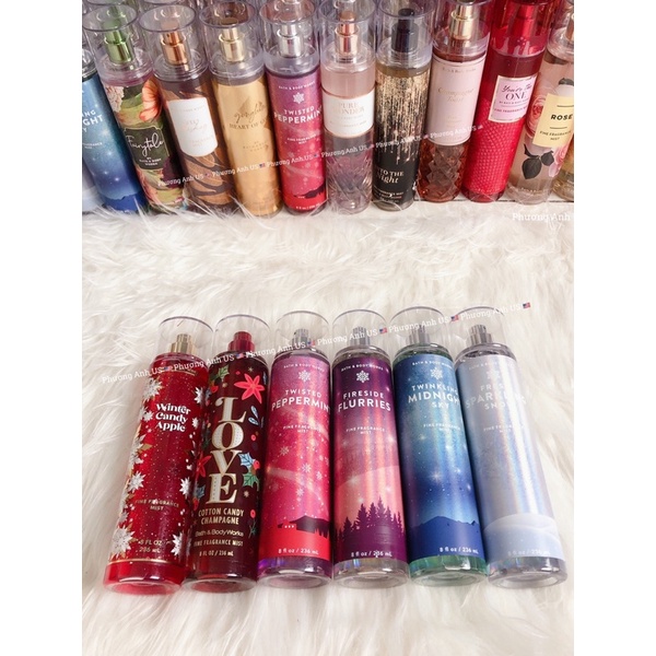 BỘ SƯU TẬP XỊT THƠM GIÁNG SINH 2021 BATH BODY WOKRS