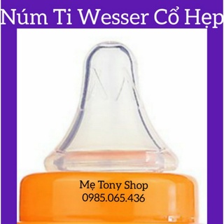 [An Toàn 100%] Set 2 Núm Ty Cổ Hẹp Wesser (Cam Kết Chính Hãng)