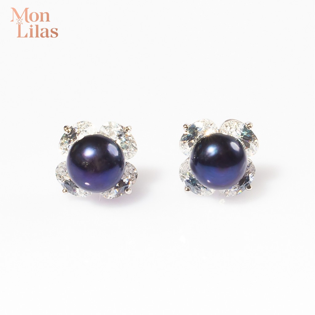 Bông Tai Bạc Mon Lilas Quý Phái Earring K0520001