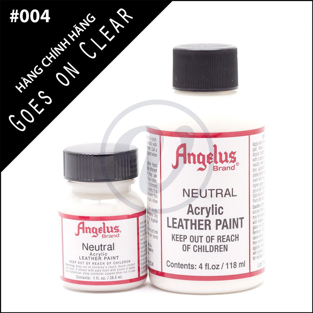 Neutral 004 - Màu ANGELUS Acrylic Leather Paint Standard vẽ da, vải, custom giày
