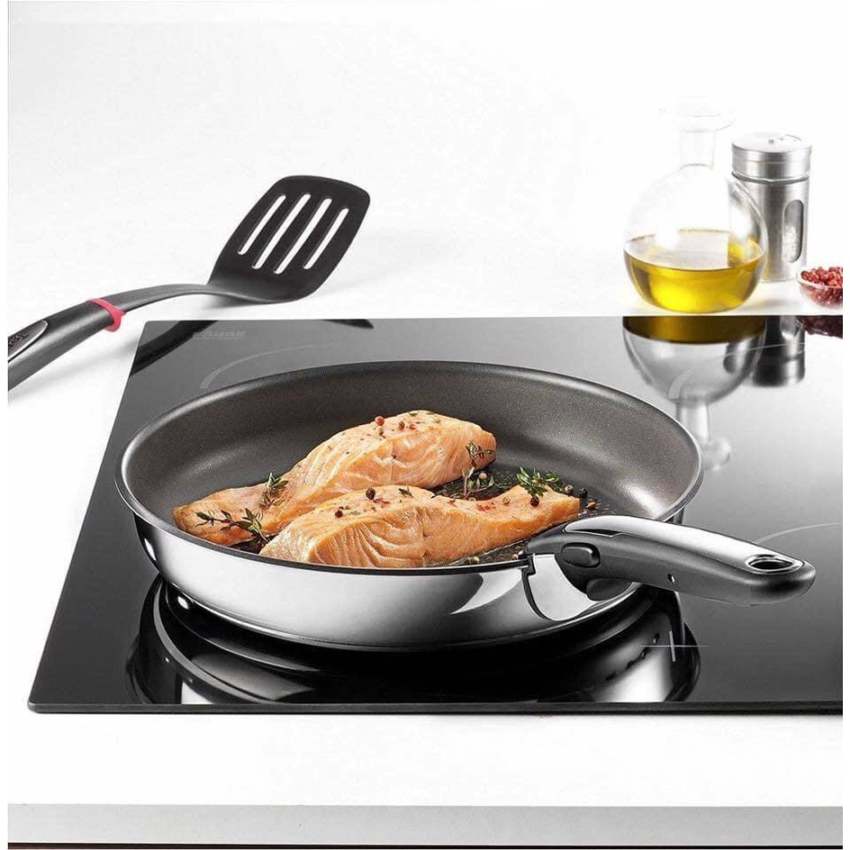 Bộ chảo Tefal Ingenio Preference 22 + 26cm chung tay cầm, bên ngoài inox, bên trong chống dính, hàng Đức
