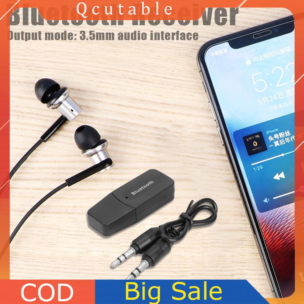 Usb Nhận Tín Hiệu Bluetooth A2Dp Đầu Aux 3.5mm