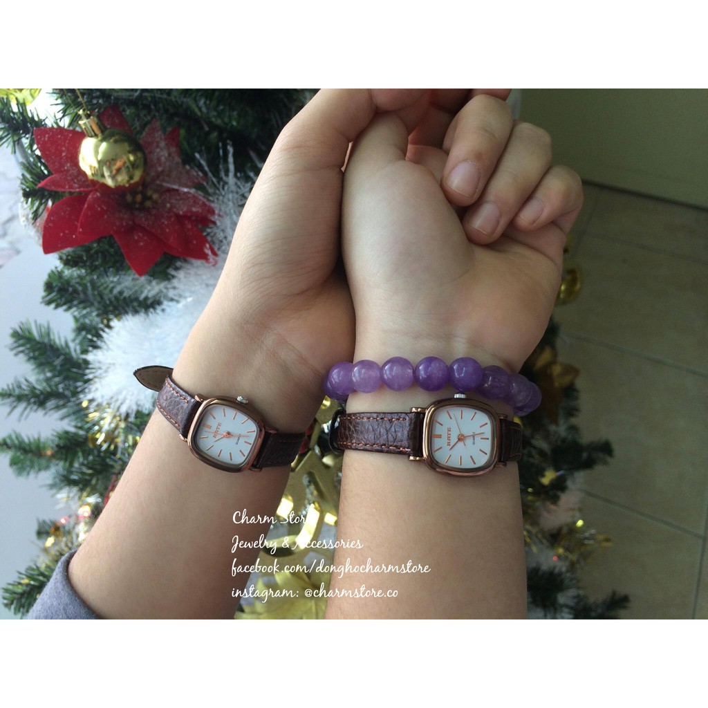 Đồng Hồ Nữ RATE Dây Nâu Mặt Vuông Cá Tính - Đồng Hồ Thời Trang Chính Hãng | BigBuy360 - bigbuy360.vn