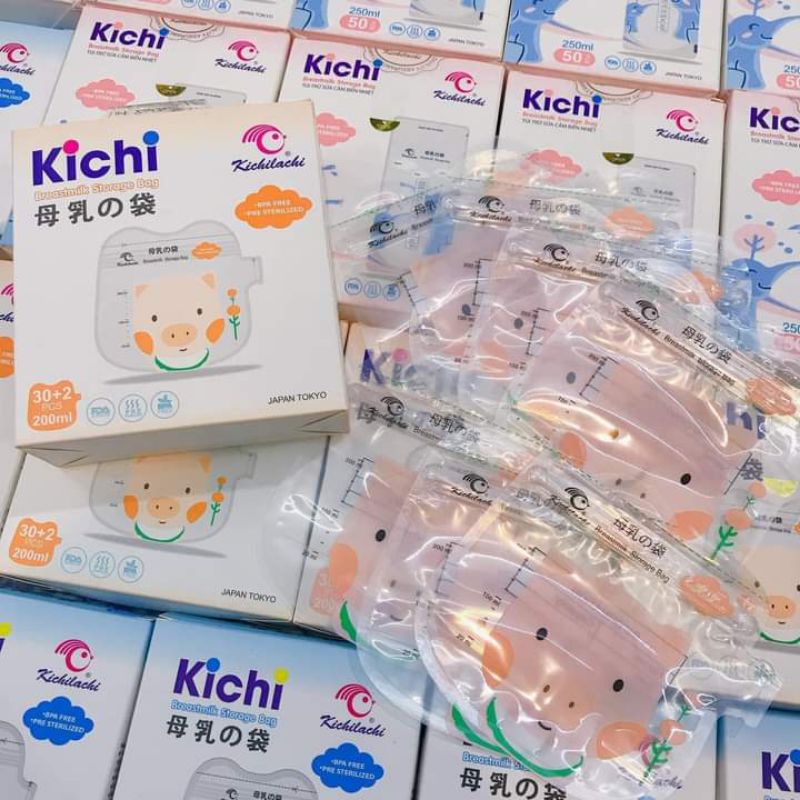 Túi Trữ Sữa KiChi 100ml 1 hộp 30 túi