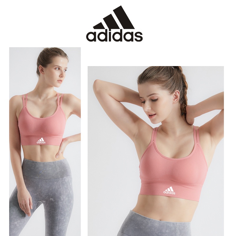 Áo ngực thể thao Adidas thiết kế dây đan chéo sau lưng thời trang cao cấp cho nữ