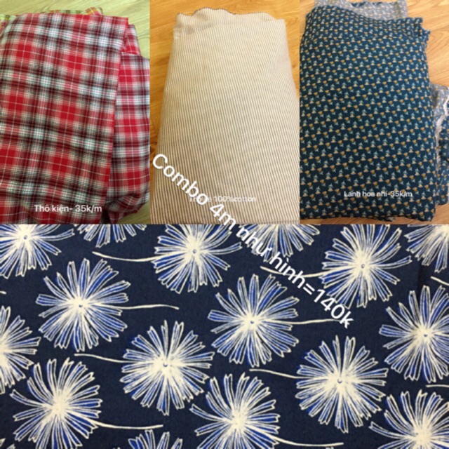 Combo 4m vải =140k