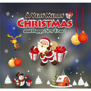 Decal Trang Trí Giáng Sinh -Tấm dán Noel