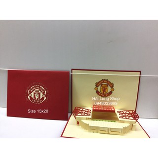Sân bóng -  Stadium  - Thiệp 3D  ( mở 90 độ)