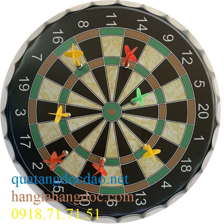 Bảng phi tiêu nam châm kiểu nắp ve , đồ chơi kết hợp trang trí 2 in 1 độc đáo & cá tính