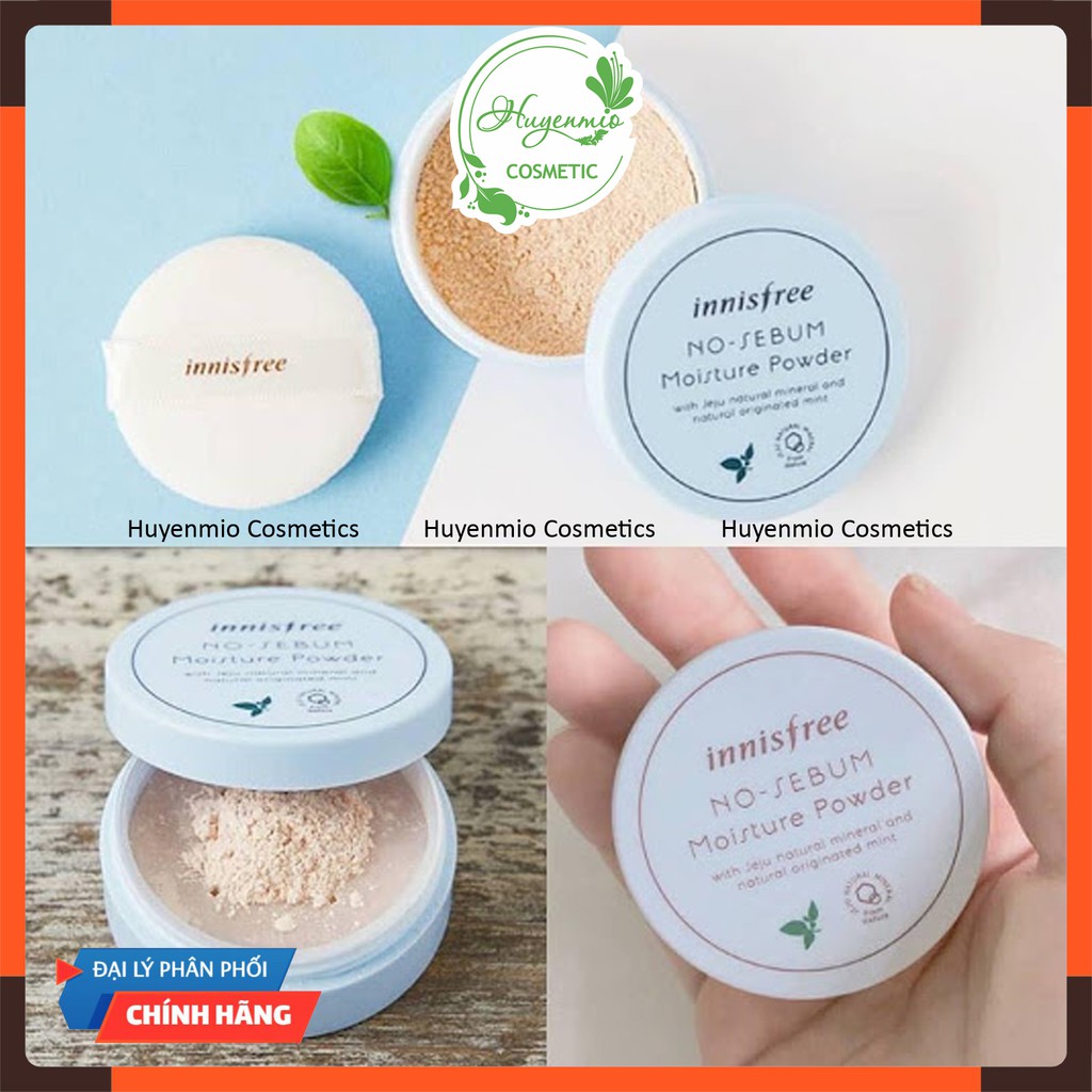 Phấn phủ kiềm dầu No Sebum Innisfree bản Travel Exclusive Set 2019