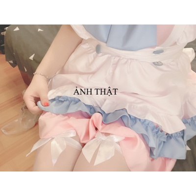[O] Maid cosplay - Đầm hóa trang hầu gái mèo loli lolita người giúp việc dễ thương màu hồng xanh [Miu Cosplay] | BigBuy360 - bigbuy360.vn
