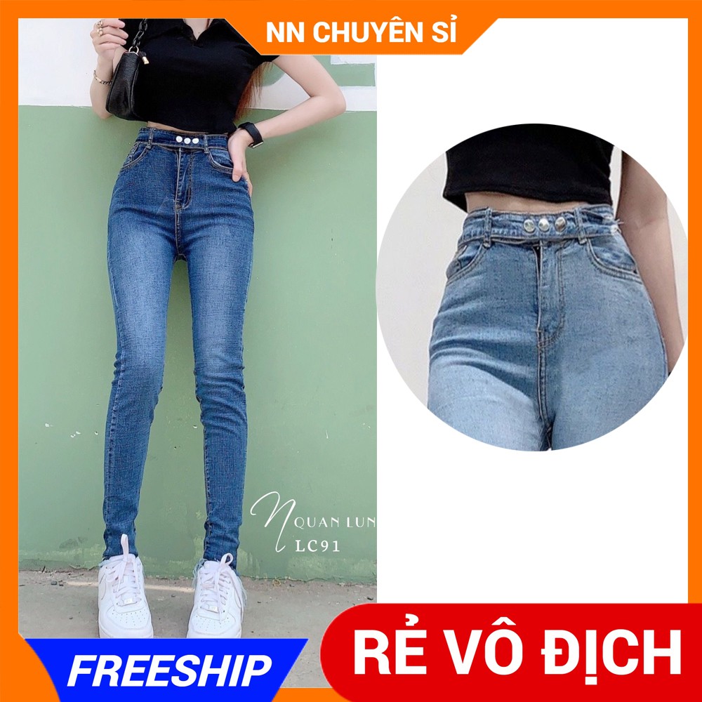 QUẦN JEAN DÀI LƯNG CAO CỰC XINH LC91 ⚡ẢNH THẬT⚡ QUẦN BÒ CẠP CAO ⚡ QUẦN DÀI NỮ