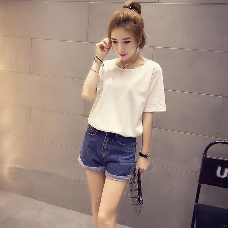 Áo thun nữ ngắn tay màu trơn hở lưng cá tính cho nữ