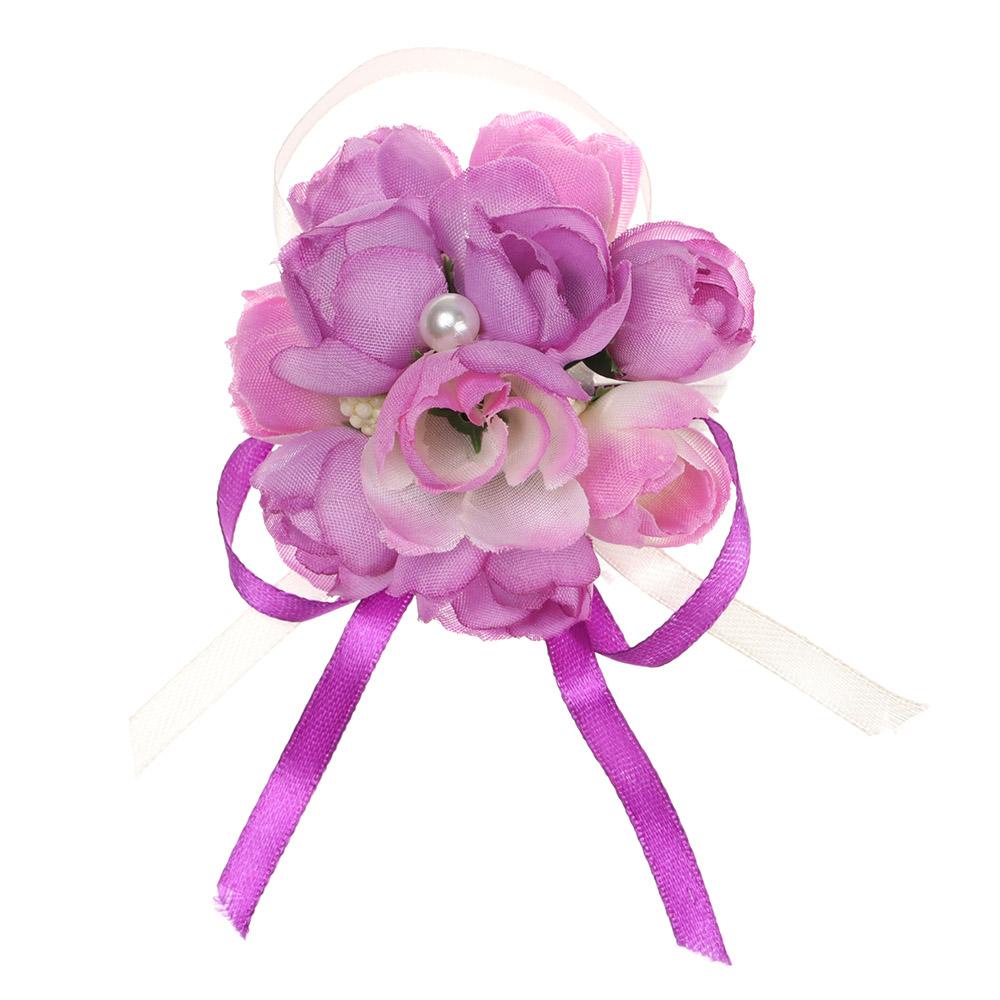 KUNHEV Vòng Hoa Mẫu Đơn Đeo Cổ Tay Cho Cô Dâu Trong Tiệc Cưới Hoa Hồng Giả Trang Trí