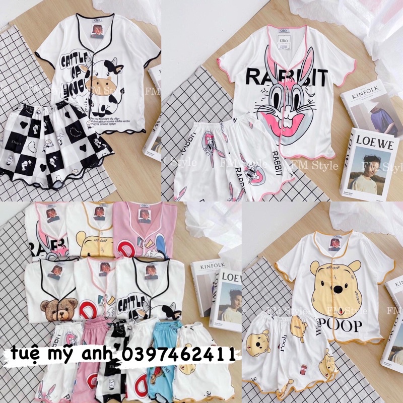 🦋RẺ VÔ ĐỊCH🦋BỘ MẶC NHÀ NỮ 🦋 BỘ MẶC NHÀ PIZAMA NỮ COTTON MÙA HÈ IN HÌNH 🦋